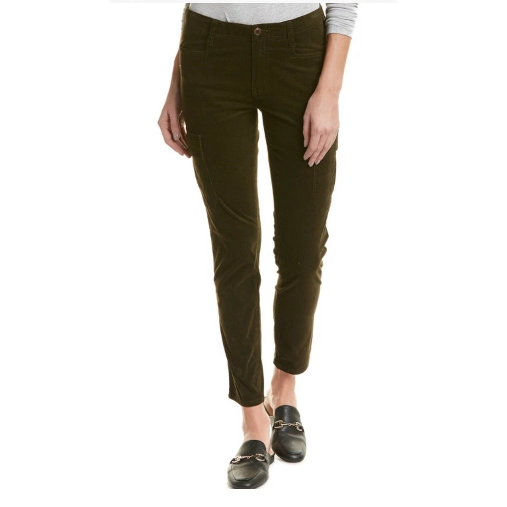 Vince‎ V442521497  Skinny Corduroy Cargo Green Pants Size 0